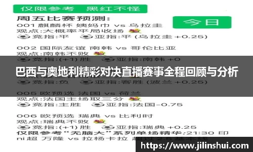 巴西与奥地利精彩对决直播赛事全程回顾与分析